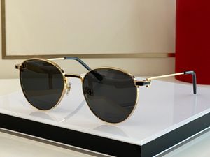 Lentes cinza de metal dourado Óculos de sol piloto para homens óculos de sol Óculos Proteção UV Eyewear UV com caixa