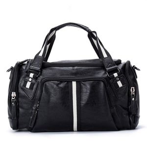 PU Leather Men Travel Shoulder Bags Overnight Duffel Weekend outdoor Handbag Luggage Large Tote Bags Leisure Business Laptop Cross3435