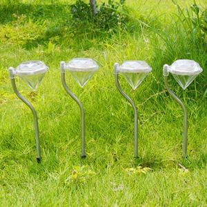 4pcs Solar Garden Outdoor LED Decoractive For Walkway Lighting/Landscape/Patio/Yard/Driveway/Garden Light