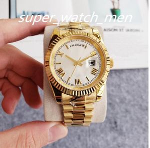 Multiple 12 styles different colors Men Watch Automatic Watches for Men Daydate 41mm Week Date Function Stainless Steel Material Watchs luminous