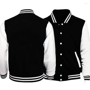 Men's Jackets Spring Autumn Men's Pilot Bomber Couple Baseball Jacket University Varsity Solid Color Casual Korean Clothes