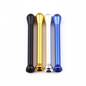 Smoking Sniffer Aluminum Alloy Snuffer Nasal Snuff Device Metal Sinking Straw Pipe Mini Snorter Dispenser Tube Accessories