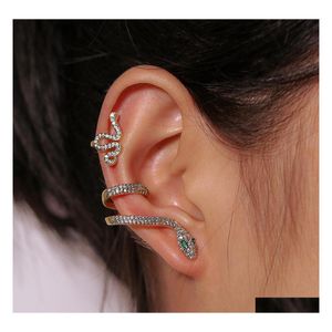 耳のカフファッションヘビの耳クリップパンクのパンクなしのカフス