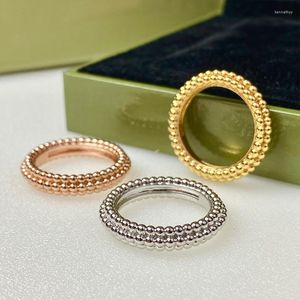 Pierścienie klastra marka mody mężczyzn kobiety wykwintne koraliki pierścionka Złotna impreza z okazji rocznicy biżuterii Akcesoria prezentowe