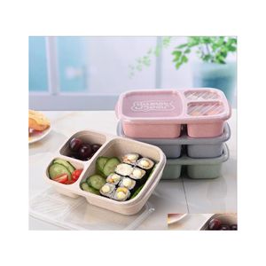 Lunchboxen, Taschen, Reishülsen, Weizen, St. Box, Lebensmittel, PP, Schule, Schüsseln, schnell getrennt, Gradeysy9Q, Drop-Lieferung, Haus, Garten, Küche, Esszimmer, Bar, Otsfu