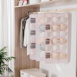 Storage Boxes Hanging Underwear Organizer Foldable Bag For Socks Bras Ties Shorts Hanger Closet Wardrobe