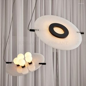 Pendant Lamps Postmodern Luxury Creative Marble Chandelier Nordic Model Living Dining Room Bedroom Bedside Glass Lamp Hanging Lights