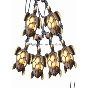 Pendant Necklaces Whole Cool 12Pcs Imitataion Bone Carved Lovely Sea Turtles Charms Pendants Surf Gift Mn44335242585 Drop Delivery Je Dhaiw