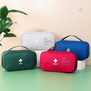 Portable Medicine Bag Cute First Aid Kit Organizer Medical Emergency Pill Storage Pocket Outdoor Survival Household