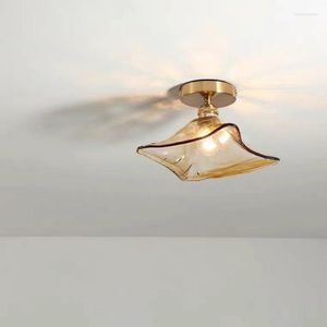 Taklampor Moderna fixturer Verlichting Plafond LED -fixtur Hemljus Belysning Glaslampa Kub