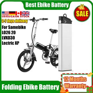 48 Volt Ebike Battery 48V 10.4AH 12.8AH 14AH Inbyggd elektrisk cykelbatteri för stadsfoldning Electric Bike SameBike Lo26 20LVXD Batteri 350W 500W 750W 1000W