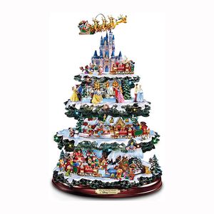 2023 Christmas Window Stickers Tree Rotating Acrylic Sculpture Train Decorations Paste Stickers Winter Xmas Small Gift Home Decoration