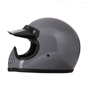 Motorcykelhj￤lmar Snabb personlig skorpion full ansikte hj￤lm vintage retro motocross racing glasfiber off road casque casco