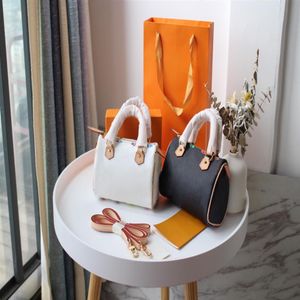 2021 Lady Luxury Fashion Speed ​​Tote Bag Wallet Classic ombro de travesseiro Crossbody Bolsa Bolsa Bolsa Purse Women Designer em forma de barril290s