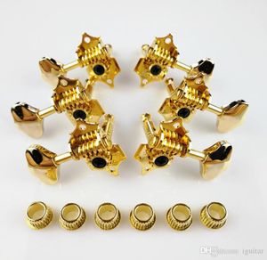Grover Vintage Guitar Machine Heads Tuners Gold Tuning Pegs without original packaging 3347768