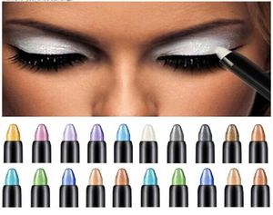 15 Colors Highlighter Eyeshadow Pencil Waterproof Glitter Matte Nude Eye Shadow Makeup Pigment Cosmetics White Eyeliner Pen8371765