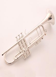 Bach Stradivarius Professional BB Trompet TR190S37 Gümüş Kaplama Enstrüman Müzikalleri Ağızlık 8306186