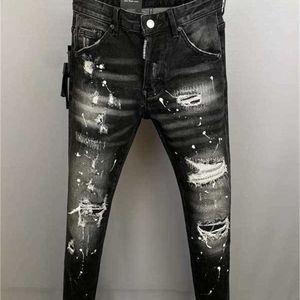 2023 Nya ankomster Mens Luxury Designer Denim Jeans Holes Trousers Coolguy Biker Pants