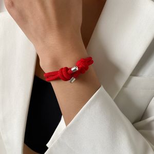 Braccialetti di corda rossa per protezione Amuleto di buona fortuna per il successo Prosperità Braccialetto di corda fatto a mano Braccialetti portafortuna Regali