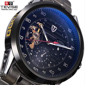 Top Brand Tevise Luxury Automatic Watch Watch Men Tourbillon Mechanical Watch Sport Anity Relogio Automatico Masculino 2019343H