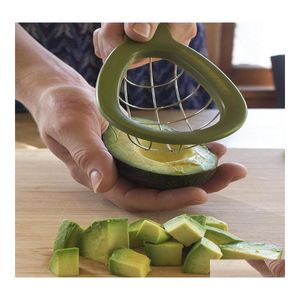 Fruktgrönsaksverktyg kreativ avokado som skär kiwi block enucleator mtifunktionell kniv droppleverans hem trädgård kök matsal b otmoi