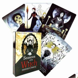 Jogos de cartas Seasons of the Witch Oracle Oards Samhain vende cartões de tarô para adivinhação Deck x1106 Drop Delivery Toys Gifts Puzzles Dhv6m