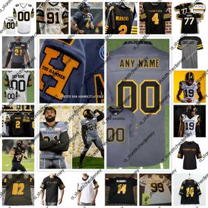 Camisa de futebol personalizada Cfl Hamilton Tiger-cats Dane E 13 Jalen Morton 12 Jamie Newman 86 Bralon Addison