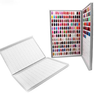 120 216 308 Tips Professionell gellack Visa bok Clour Chart Designs Board för Nail Art Design Manikyr NA001220U