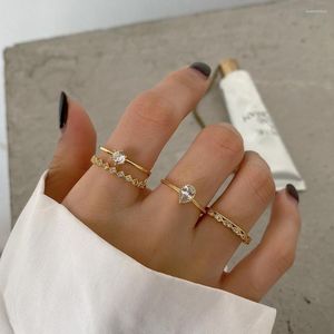 Cluster Rings Peri'sbox 7 дизайн изящный 925 серебряный серебряный серебряный кубический цирконий тонкий кольцо для женщин.