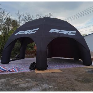 Custom 10m Outdoor Riesen aufblasbarer Spinnenzelt mit Full Cove Pavillon Car Garagentents für Werbung