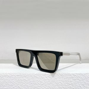 Black Silver Mirror Rectangle Sunglasses Sunglass Men Summer Sun Glasses Shades outdoor UV Protection Eyewear with Box