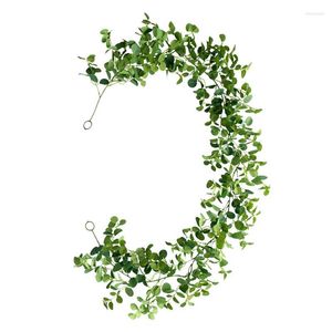 Flores decorativas Fake Ivy Garland Home Decor Folhe for Garden Greenery Plants Holdings Vines Estética