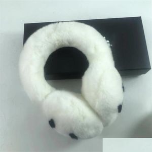 Ear Muffs Winter Earmuffs Female Rabbit Veet Classic Brand Fashion Plush Earmuffs307Q Drop Delivery Accessories Hats Scarves GL DH4YU