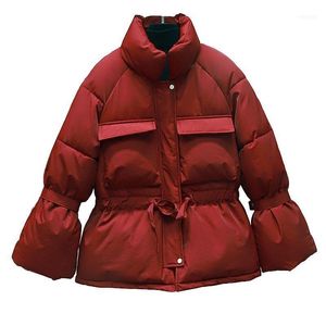 Piumino da donna Parka Cappotto Donna Inverno Taglie forti Pizzo nero Cerniera casual Solido cotone spesso Giacca corta coreana imbottita sottile1