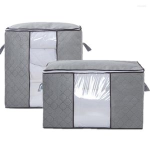Storage Bags Large Foldable Clothing Bag Quilt Clothes Wardrobe Closet Organizer Sock Toy Sundries
