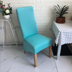 Stuhl Deckt mit fester Farbstrecke Home Spandex Slitcovers Sitz f￼r K￼chen Esszimmer Hochzeits Bankett