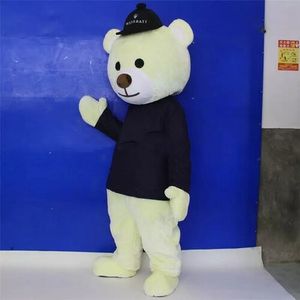 2022 Cute Bear Mascot Costume Cartoon animal theme character Christmas Carnival Party Fancy Costumes Adults Size Outdoor Outfit