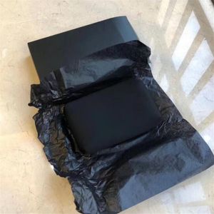 Brand cosmetic bag with gift box Portable cosmetics storage bags Luxury female designers Zero Purse Black Zipper wallet273m