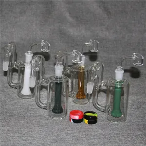 Petek cam ashcatcher nargile bong 14mm eklem boyutu cam su borusu percolator mini yağ teçhizatı kuvars banger