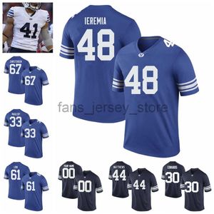 NCAA BYUクーガーズカレッジフットボールTALON SHUMWAY JERSEY ALEVA HIFO GUNNER ROMNEY STEVE YOUNG MICAH SIMON JERSEYSカスタムエド