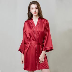 Women's Sleepwear 2022 The Latest Fashion In Europe And United States Selling Pajamas Increase Silk Like Nightgown Women's Sum