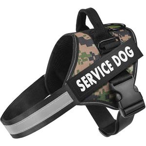 Dog Collars Leashes Personalized Dog Harness 3M Reflective Adjustable No-Pull Pet Harness Vest for Small Medium Large Dogs with Customized Products T221212