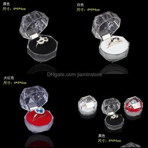 Jewelry Boxes Acrylic Delicate Fashion Box For Ring Bracelet Pendant Beads Earrings Pins Rings Holder Display Packaging 105 M2 Drop D Otxv2
