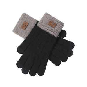 Party Supplies Alpaca Knitted Touch Screen Gloves for Women's Winter Skiing Warm Outdoor Windproof Plush Cute Cold Proof Gloves 2023