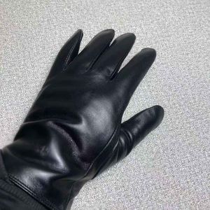 Five Fingers Gloves Fashion Sheepskin Fur One Piece Leather Gloves Home Delivery