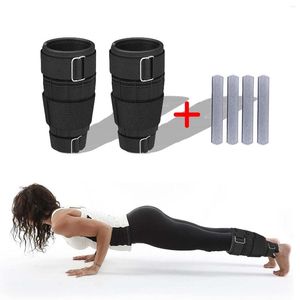 Ayak bileği desteği 1 çift ayarlanabilir ağırlıklar bacak kayışı dolu ağırlıklı ağırlıklı çelik plakalar yürümek için yoga egzersiz eğitim ekipmanı