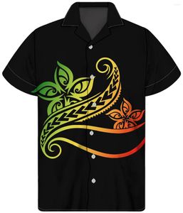 Camisas casuais masculinas 2022 Summer Men's Frangipani Print Button Button Button Factory preto personalizado 1min moq