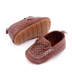 Baby First Walker Girls PU Leather Infant Boys Hollow Out Shoes Newborn Non Slip Soft Sole Birthday Shoes