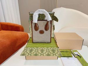 5A Tasarımcı El Çantası Mini Tuval Tote Çanta Tasarımcıları Mağaza Çanta Bölünmüş Çapraz Omuz Torbaları Orijinal Deri İplik Mektup Baskı Çıkarılabilir Kemer Çanta
