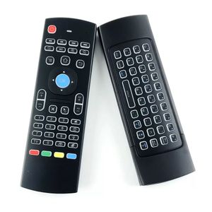 X8 백라이트 MX3 키보드 IR 학습 QWERTY 2.4G 무선 원격 제어 6AXIS FLY AIR MOUSE GAMPAD 용 Android TV Box i8